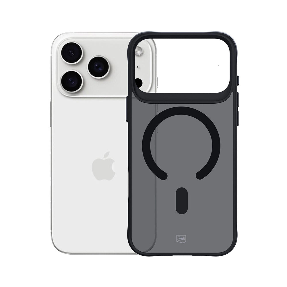 Étui MagSafe pour Apple iPhone 17 Pro, 3MK, Smoke MagCase, Noir