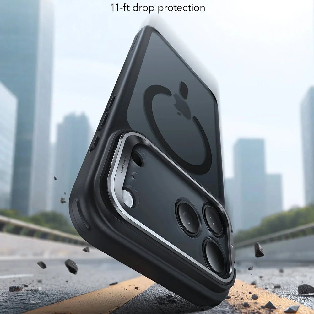 MagSafe Hülle für Apple iPhone 17 Pro, ESR, Classic Hybrid Kickstand, Satinschwarz