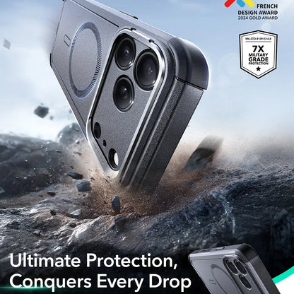 Custodia MagSafe per Apple iPhone 17 Pro, ESR, Cyber Armor Kickstand, Grigio
