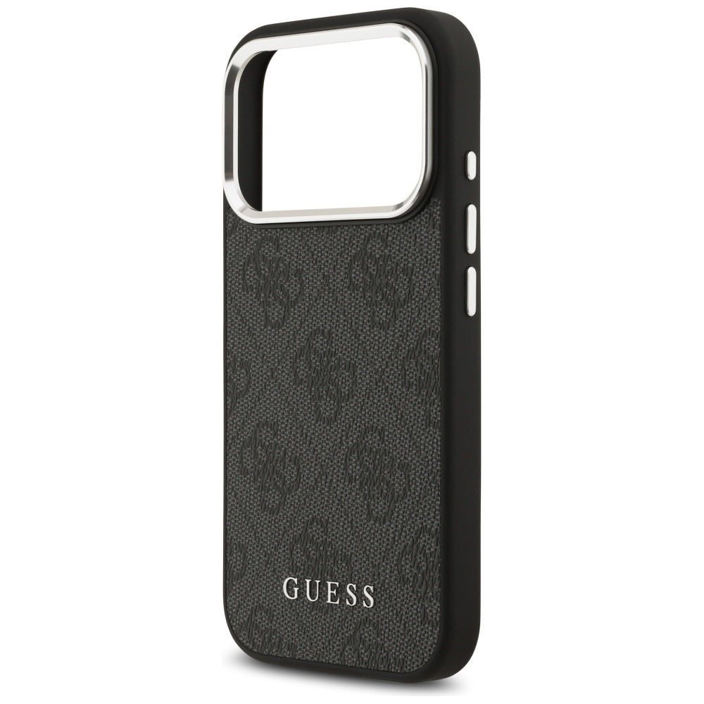 Custodia MagSafe per Apple iPhone 17 Pro, Guess, 4G Classic Logo, Nera
