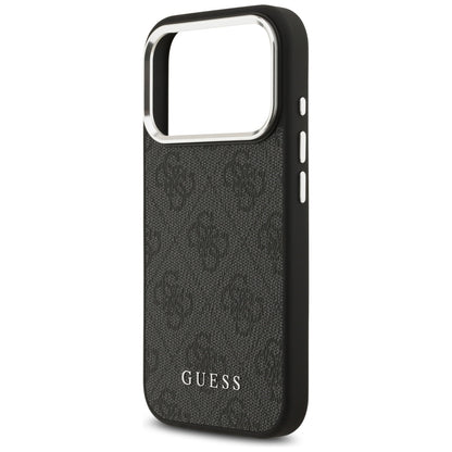 Custodia MagSafe per Apple iPhone 17 Pro, Guess, 4G Classic Logo, Nera
