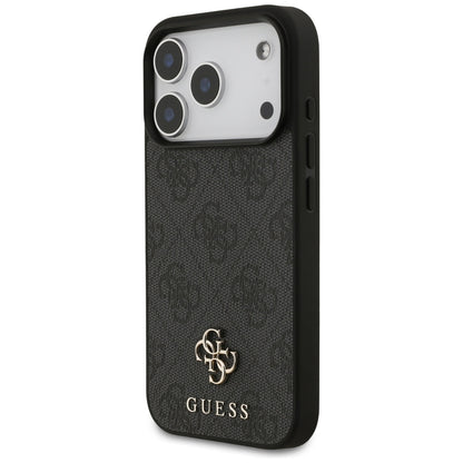 Custodia MagSafe per Apple iPhone 17 Pro, Guess, 4G Small and Classic Logo, Nera