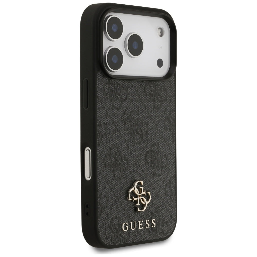 Custodia MagSafe per Apple iPhone 17 Pro, Guess, 4G Small and Classic Logo, Nera