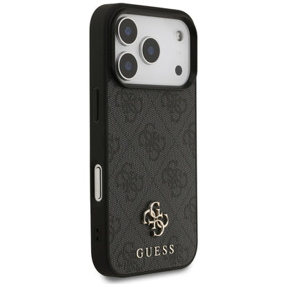 Custodia MagSafe per Apple iPhone 17 Pro, Guess, 4G Small and Classic Logo, Nera