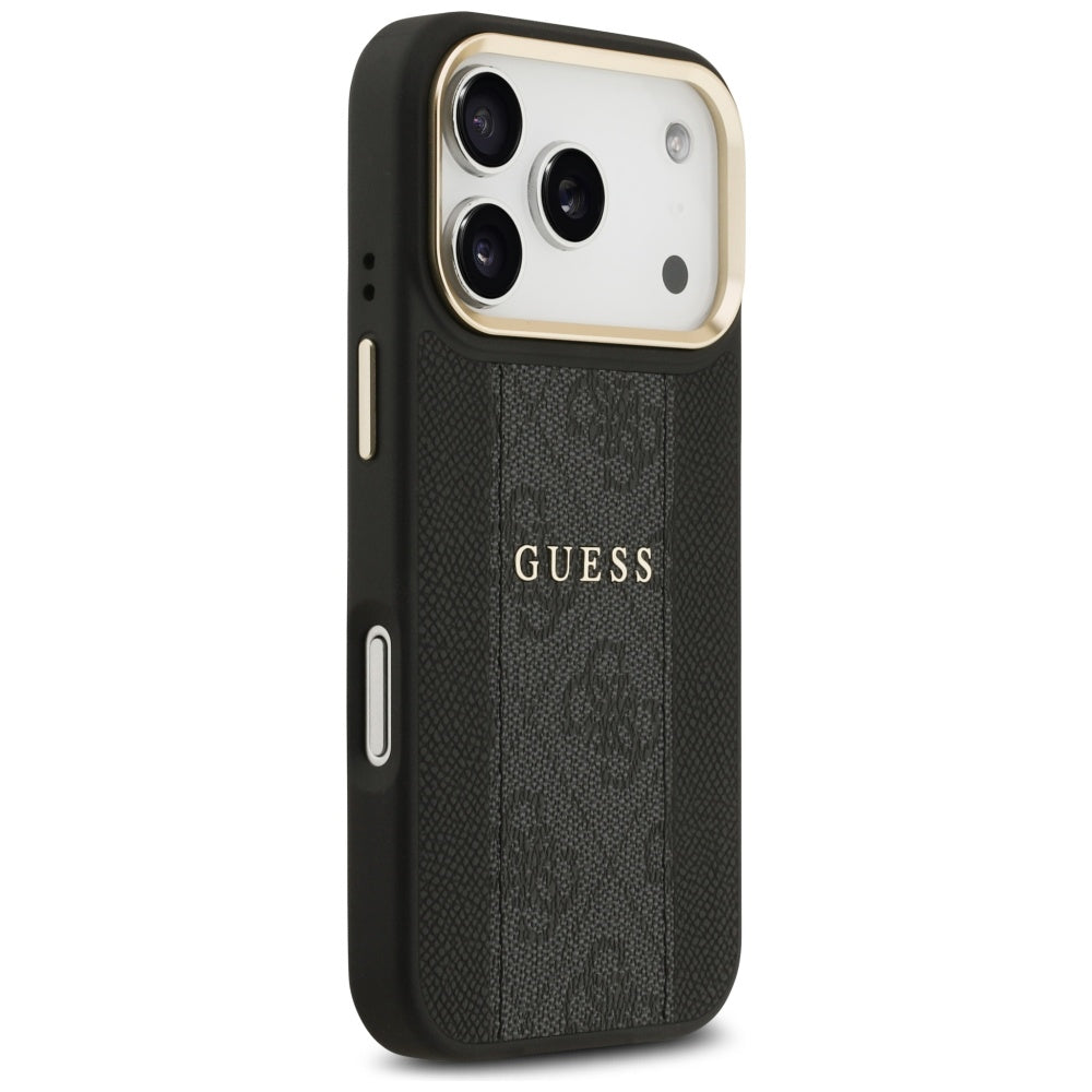 Étui MagSafe pour Apple iPhone 17 Pro, Guess, 4G Stripe, Noir