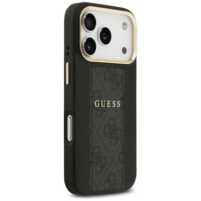 Étui MagSafe pour Apple iPhone 17 Pro, Guess, 4G Stripe, Noir