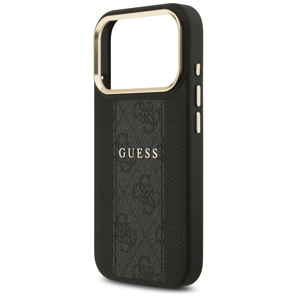 Étui MagSafe pour Apple iPhone 17 Pro, Guess, 4G Stripe, Noir