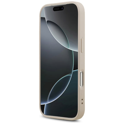 Custodia MagSafe per Apple iPhone 17 Pro, Guess, 4G Triangle Strass, Rosa