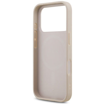 Custodia MagSafe per Apple iPhone 17 Pro, Guess, 4G Triangle Strass, Rosa