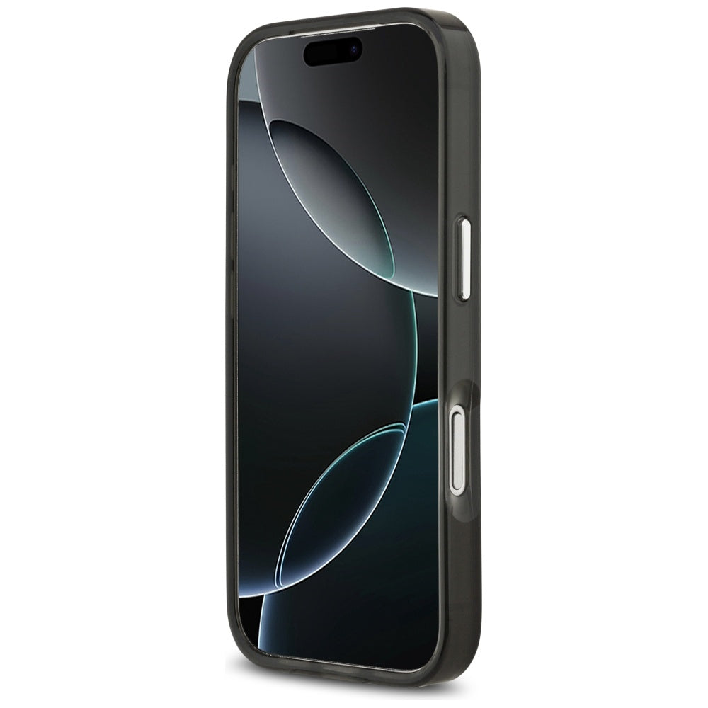 MagSafe Hülle für Apple iPhone 17 Pro, Karl Lagerfeld, IML Aquarelle Karl Ikonik, Schwarz