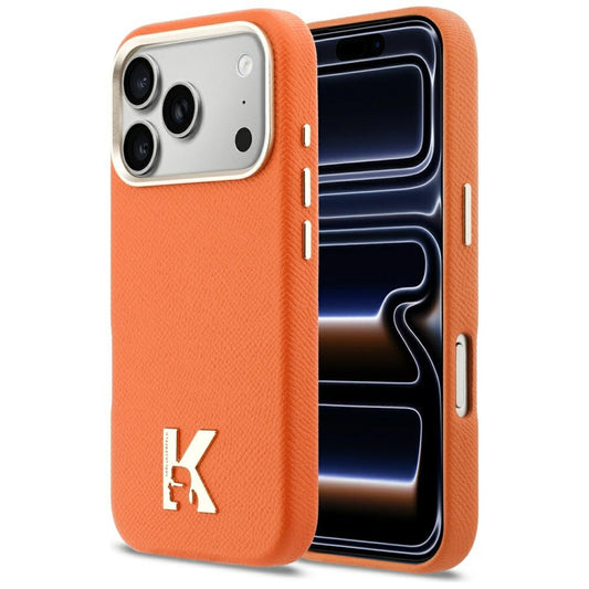 Custodia MagSafe per Apple iPhone 17 Pro, Karl Lagerfeld, Karl Head Logo, Arancione