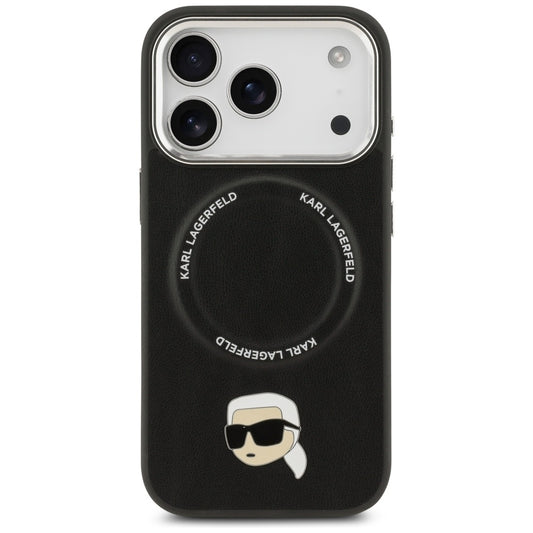 Custodia MagSafe per Apple iPhone 17 Pro, Karl Lagerfeld, Karl Pin, Nera