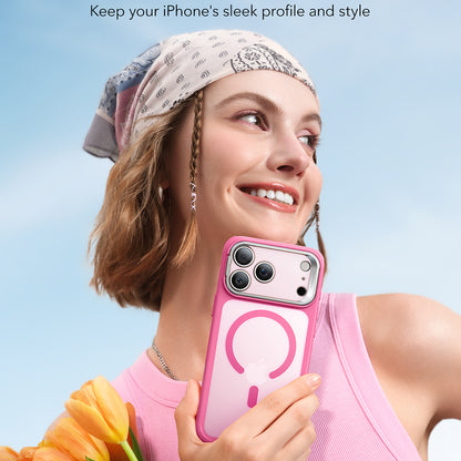 Housse MagSafe pour Apple iPhone 17 Pro Max, ESR, Classic Hybrid Kickstand, Rose Satiné