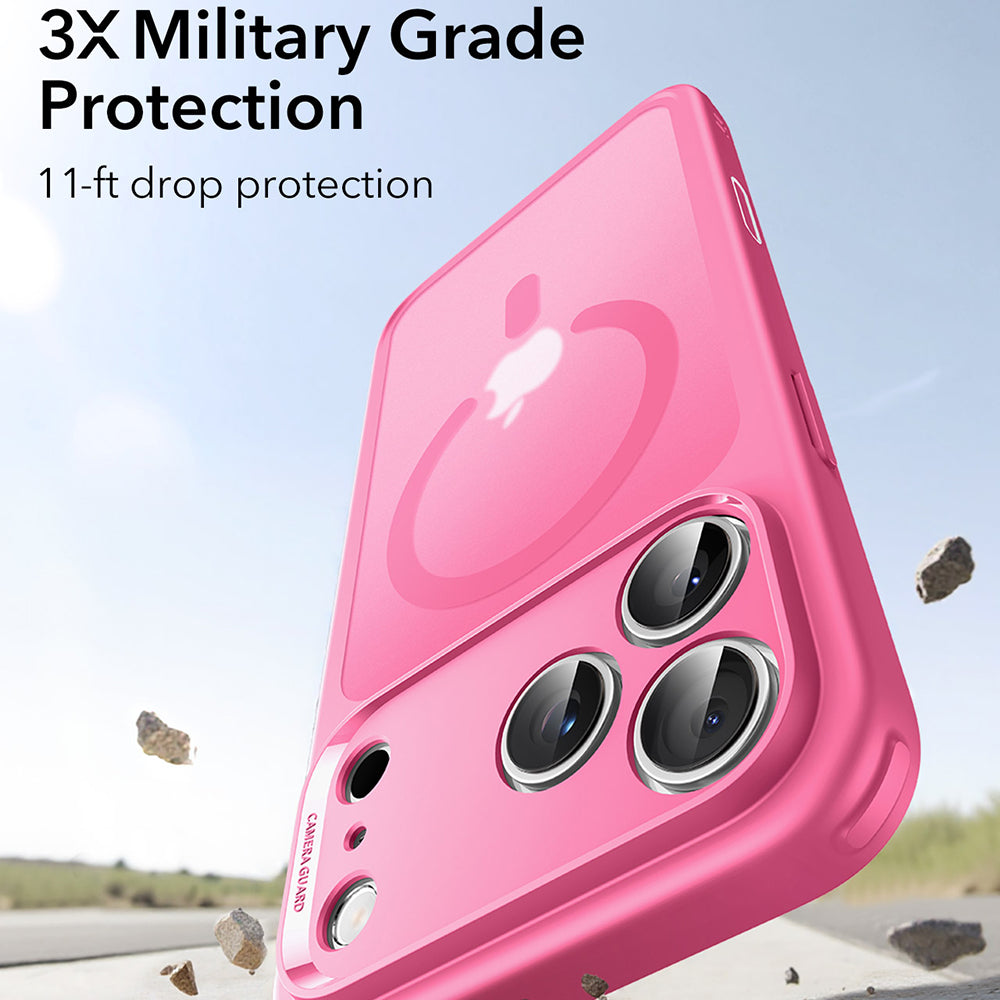 MagSafe Hülle für Apple iPhone 17 Pro Max, ESR, Classic Hybrid, Satinrosa