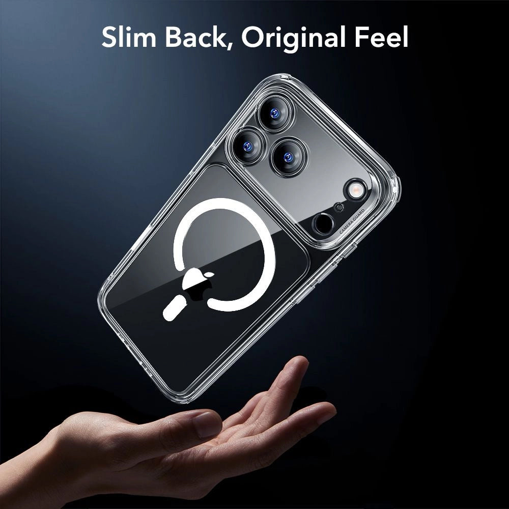 Custodia MagSafe per Apple iPhone 17 Pro Max, ESR, Classic Hybrid con Protezione Schermo, Trasparente