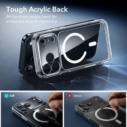 Custodia MagSafe per Apple iPhone 17 Pro Max, ESR, Classic Hybrid con Protezione Schermo, Trasparente
