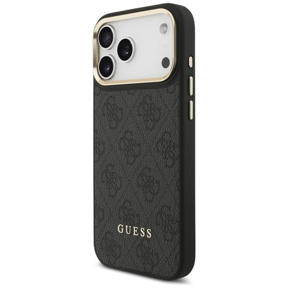 Coque MagSafe pour Apple iPhone 17 Pro Max, Guess, Emplacement pour carte 4G, Noire