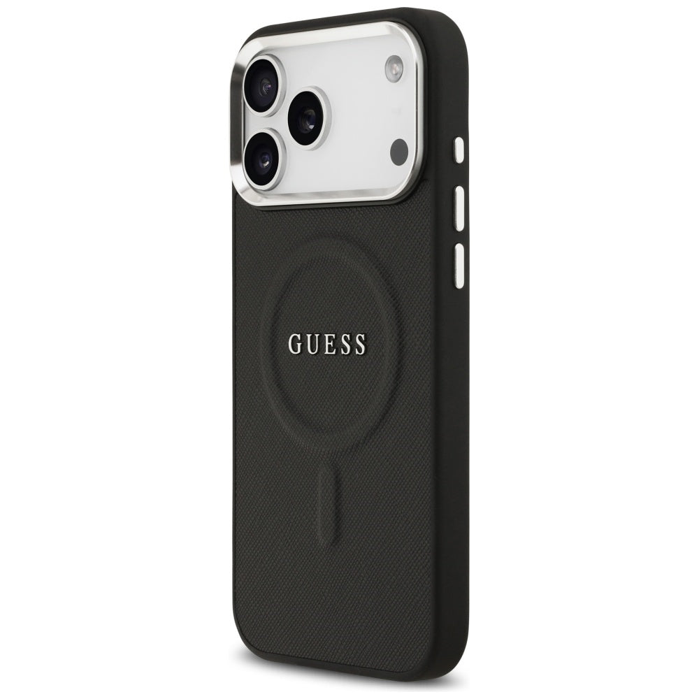 Étui MagSafe pour Apple iPhone 17 Pro Max, Guess, Classic Logo, Noir