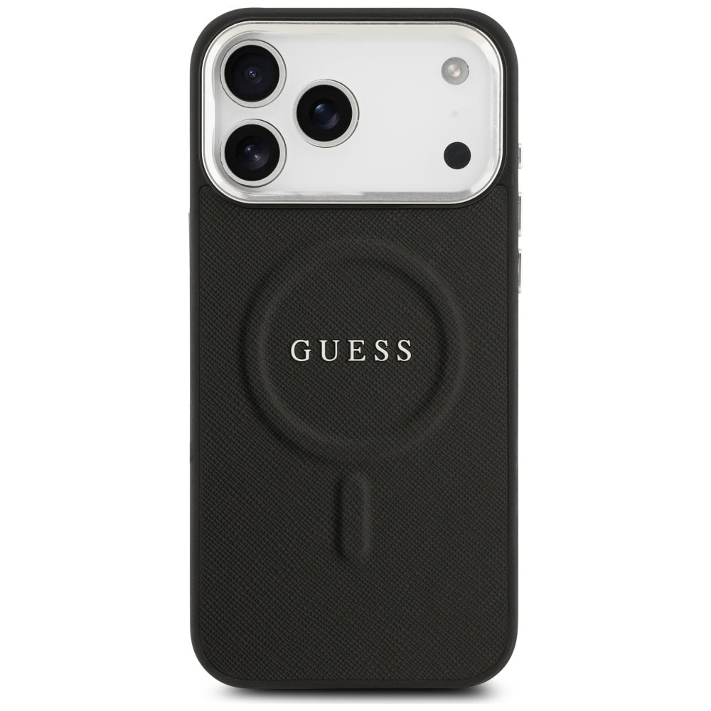 Étui MagSafe pour Apple iPhone 17 Pro Max, Guess, Classic Logo, Noir