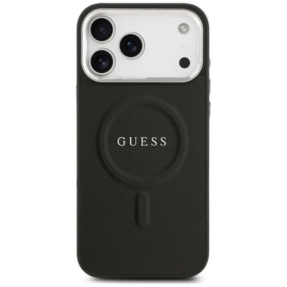 Étui MagSafe pour Apple iPhone 17 Pro Max, Guess, Classic Logo, Noir