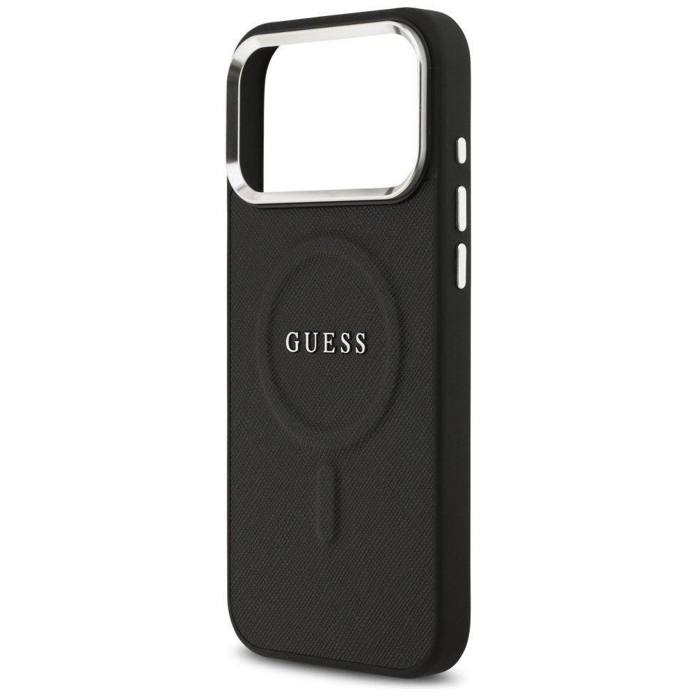 Étui MagSafe pour Apple iPhone 17 Pro Max, Guess, Classic Logo, Noir