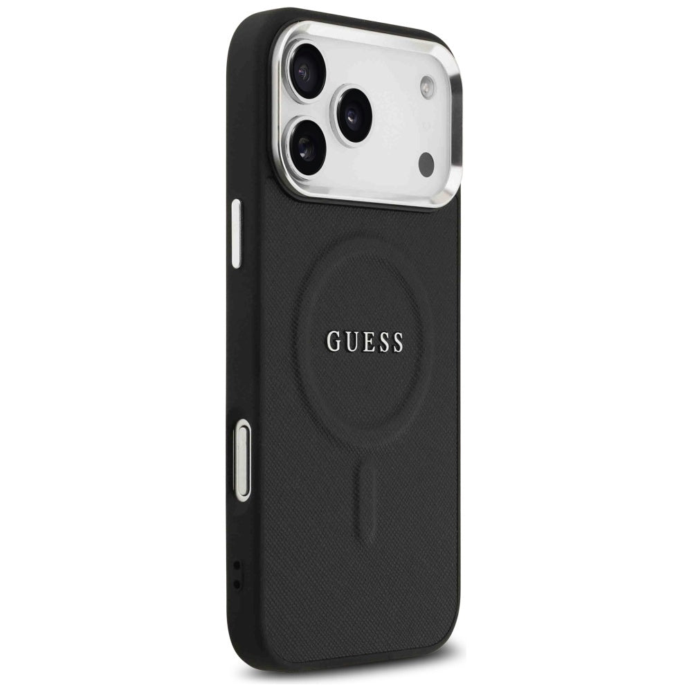 Étui MagSafe pour Apple iPhone 17 Pro Max, Guess, Classic Logo, Noir