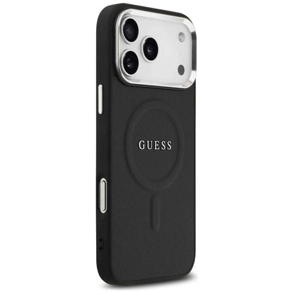 Étui MagSafe pour Apple iPhone 17 Pro Max, Guess, Classic Logo, Noir