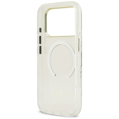 MagSafe Hülle für Apple iPhone 17 Pro Max, Guess, Metal Outline, Gold
