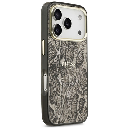 MagSafe Hülle für Apple iPhone 17 Pro Max, Guess, Python-Muster, Braun