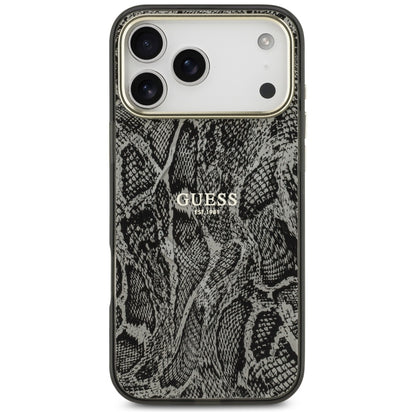 Custodia MagSafe per Apple iPhone 17 Pro Max, Guess, Motivo Pitone, Nera