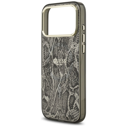 Custodia MagSafe per Apple iPhone 17 Pro Max, Guess, Motivo Pitone, Nera