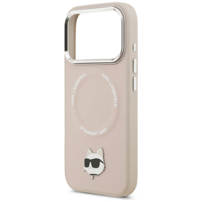 MagSafe Hülle für Apple iPhone 17 Pro Max, Karl Lagerfeld, Choupette Pin, Rosa