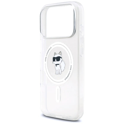 MagSafe Hülle für Apple iPhone 17 Pro Max, Karl Lagerfeld, IML Choupette, Transparent