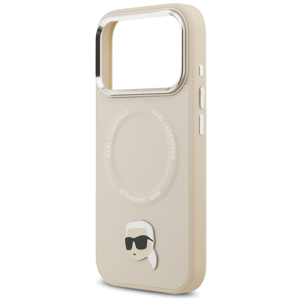 Custodia MagSafe per Apple iPhone 17 Pro Max, Karl Lagerfeld, Karl Pin, Beige