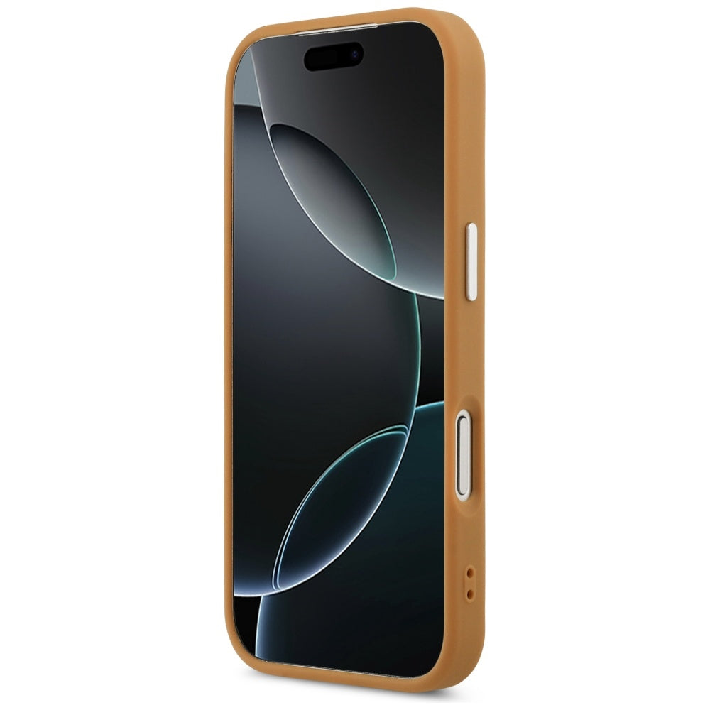 MagSafe Hülle für Apple iPhone 17 Pro Max, Karl Lagerfeld, Point & Metal Logo, Braun