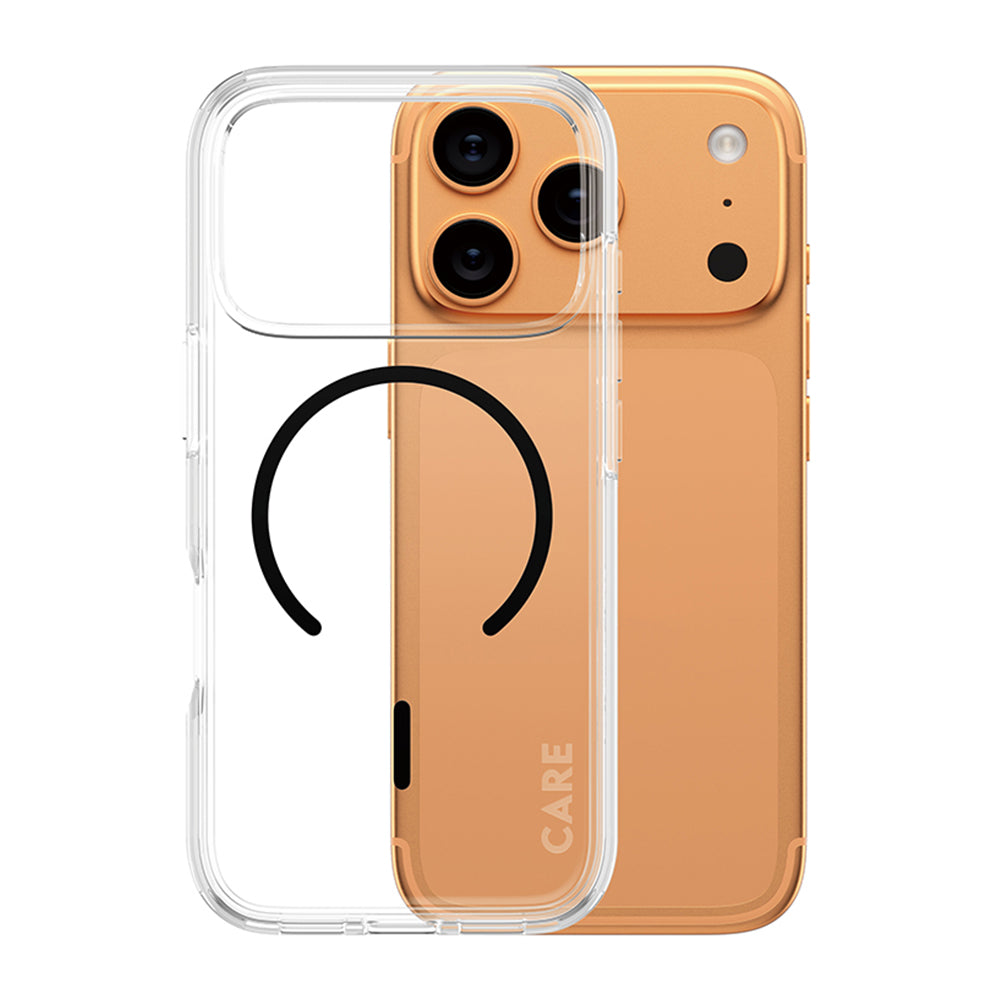 Custodia MagSafe per Apple iPhone 17 Pro Max, PanzerGlass, Care Urban Explorer, Trasparente Nera