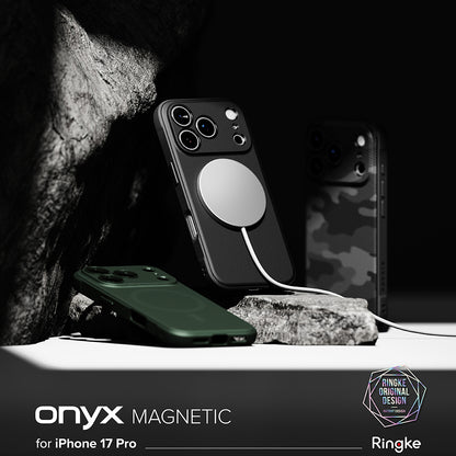 Custodia MagSafe per Apple iPhone 17 Pro Max, Ringke, Onyx, Nera