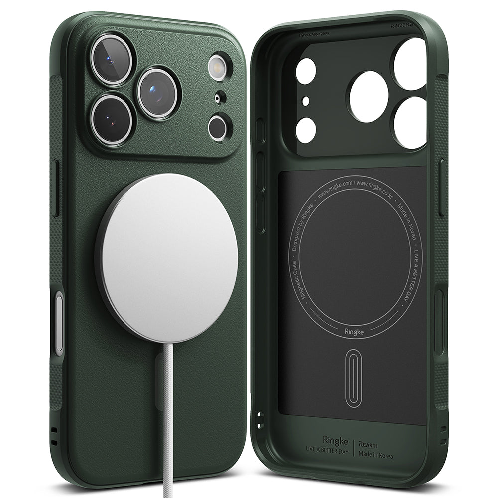 Coque MagSafe pour Apple iPhone 17 Pro Max, Ringke, Onyx, Vert Foncé