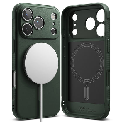 Coque MagSafe pour Apple iPhone 17 Pro Max, Ringke, Onyx, Vert Foncé