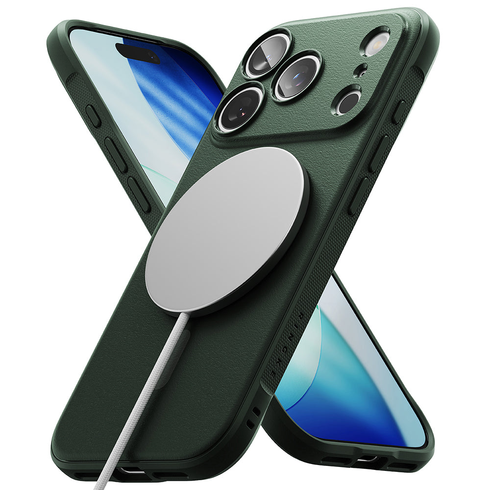Coque MagSafe pour Apple iPhone 17 Pro Max, Ringke, Onyx, Vert Foncé