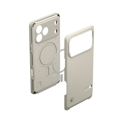 MagSafe Hülle für Apple iPhone 17 Pro Max, Spigen, Classic LS, Creme ACS10478