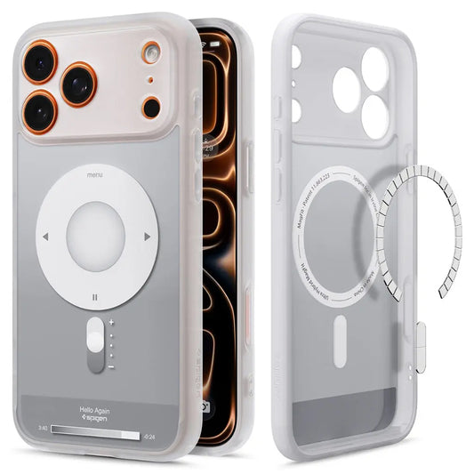 MagSafe Hülle für Apple iPhone 17 Pro Max, Spigen, Ultra Hybrid Classic, Silber