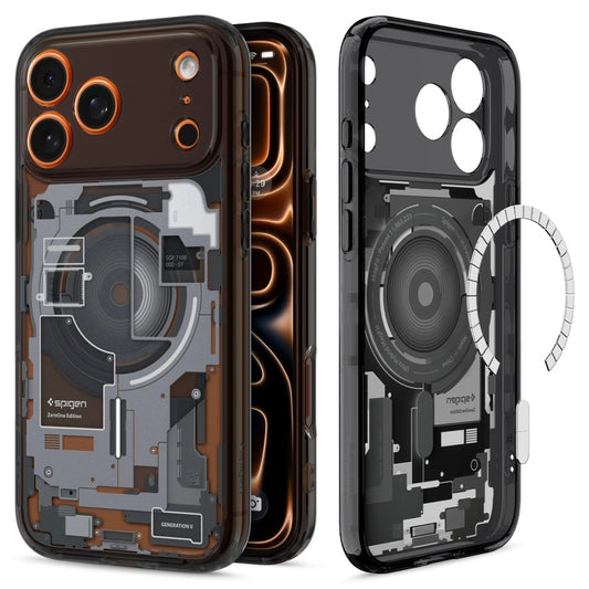 Coque MagSafe pour Apple iPhone 17 Pro Max, Spigen, Ultra Hybrid Zero One, Noire