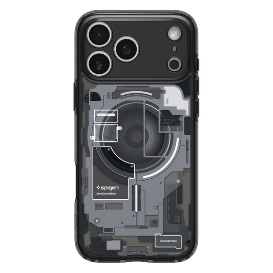 Coque MagSafe pour Apple iPhone 17 Pro Max, Spigen, Ultra Hybrid Zero One, Noire