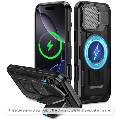 Custodia MagSafe per Apple iPhone 17 Pro Max, Techsuit, CamVault, Nera