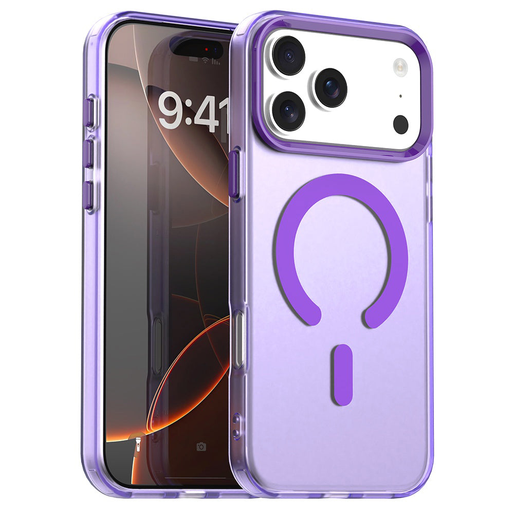 Custodia MagSafe per Apple iPhone 17 Pro Max, Techsuit, CandyCase, Viola