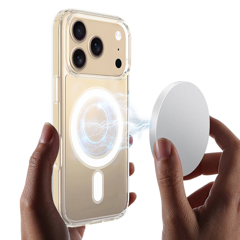 Coque MagSafe pour Apple iPhone 17 Pro Max, Techsuit, Pro, Transparente