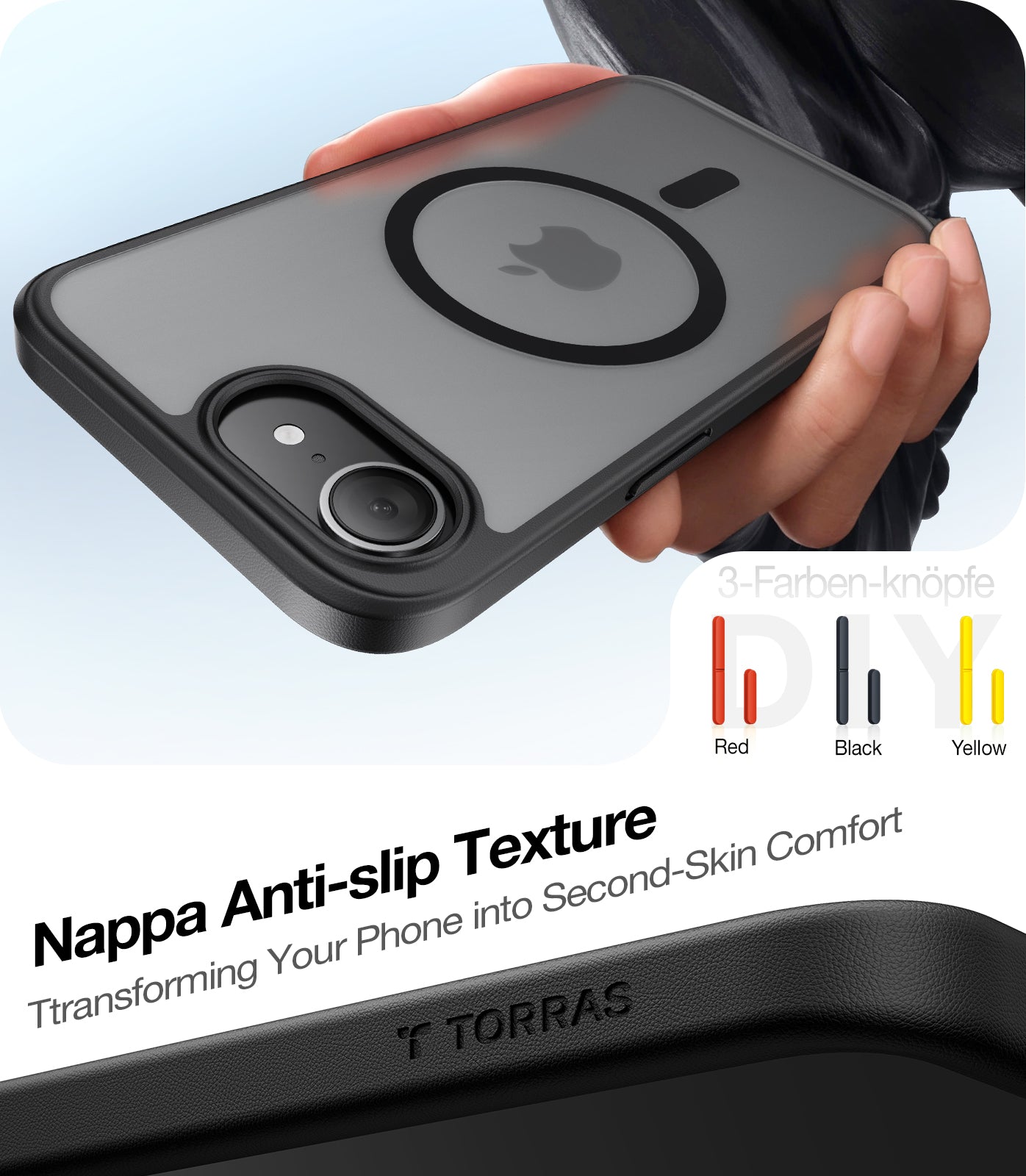 MagSafe Hülle für Apple iPhone 17 Pro Max, Torras, Guardian, Transparent