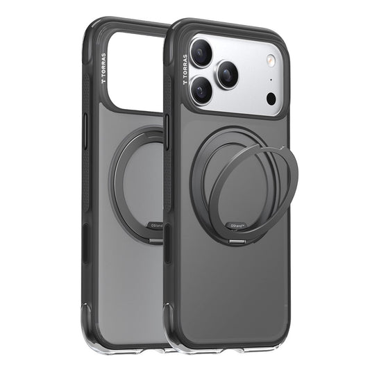 MagSafe-Hülle für Apple iPhone 17 Pro Max, Torras, Ostand O3 Air, Grau