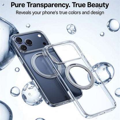 Custodia MagSafe per Apple iPhone 17 Pro Max, Torras, Ostand Pro, Trasparente